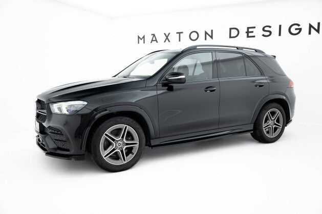 Seitenschweller Ansatz (Paar) passend für Mercedes-AMG / AMG-Line GLE SUV W167 / W167 FL schwarz Hochglanz (4255647855001)