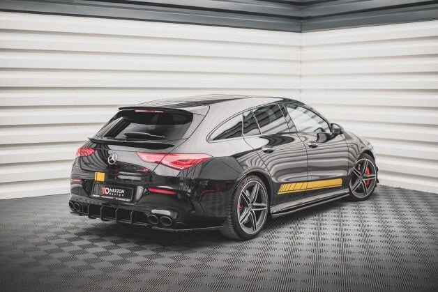 Seitenschweller Ansatz (Paar) passend für Mercedes-AMG CLA 35 / 45 C118 schwarz Hochglanz