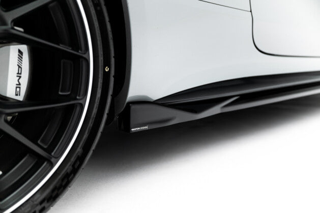 Seitenschweller Ansatz (Paar) passend für Mercedes-AMG CLE 53 Aero C236 schwarz Hochglanz