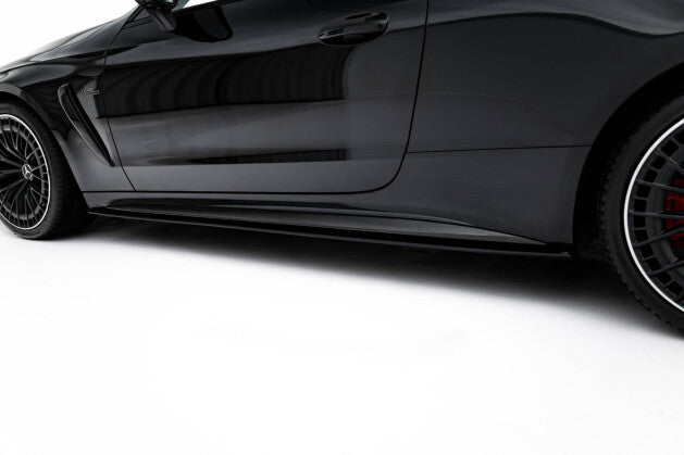 Seitenschweller Ansatz (Paar) passend für Mercedes-AMG CLE 53 Aero C236 schwarz matt