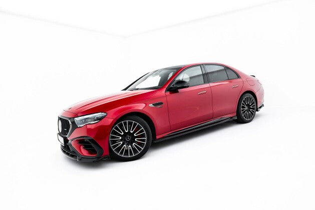 Seitenschweller Ansatz (Paar) passend für Mercedes-AMG E53 Limousine / Kombi W214 schwarz Hochglanz