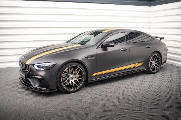 Seitenschweller Ansatz (Paar) passend für Mercedes-AMG GT 63S 4-Door Coupe X290 schwarz Hochglanz