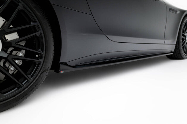 Seitenschweller Ansatz (Paar) passend für Mercedes-AMG SL 63 R232 schwarz Hochglanz
