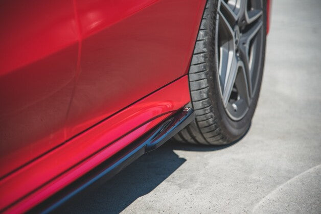 Seitenschweller Ansatz (Paar) passend für Mercedes CLA AMG-Line C118 schwarz matt