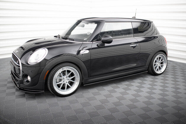 Seitenschweller Ansatz (Paar) passend für Mini Cooper S F56 / F56 FL schwarz Hochglanz