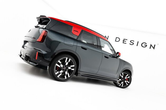 Seitenschweller Ansatz (Paar) passend für Mini Countryman JCW U25 schwarz Hochglanz