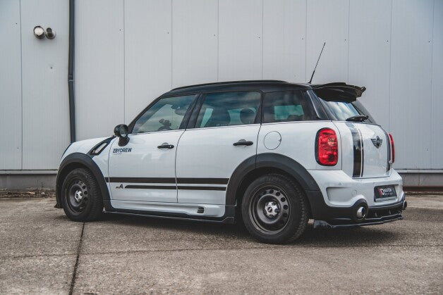 Seitenschweller Ansatz (Paar) passend für Mini Countryman Mk1 JCW schwarz matt