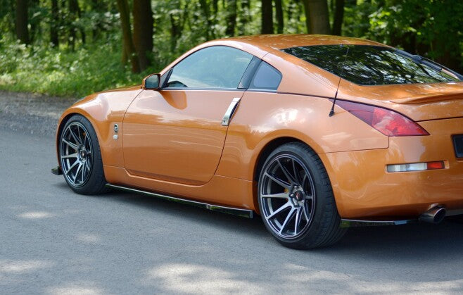 Seitenschweller Ansatz (Paar) passend für Nissan 350Z schwarz Hochglanz
