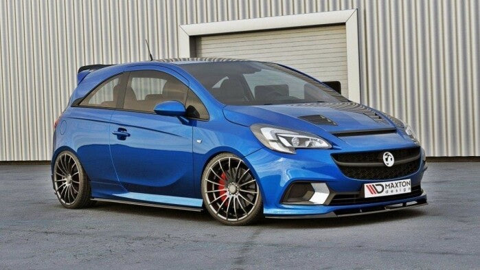 Seitenschweller Ansatz (Paar) passend für Opel Corsa E OPC/VXR schwarz Hochglanz