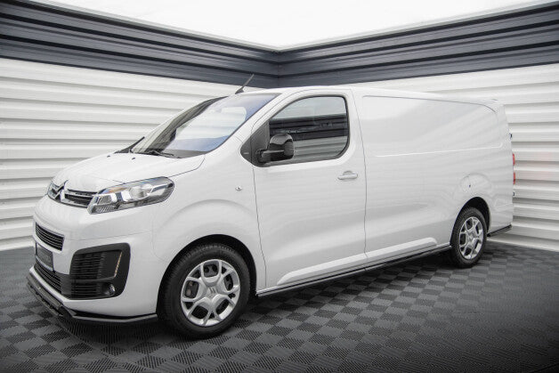 Seitenschweller Ansatz (Paar) passend für Peugeot Expert l2 /l3 Mk3 schwarz Hochglanz
