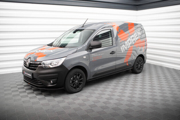 Seitenschweller Ansatz (Paar) passend für Renault Express Mk2 schwarz Hochglanz