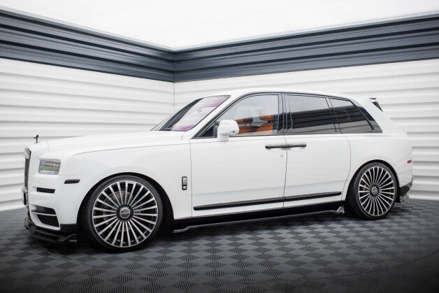 Seitenschweller Ansatz (Paar) passend für Rolls Royce Cullinan schwarz Hochglanz