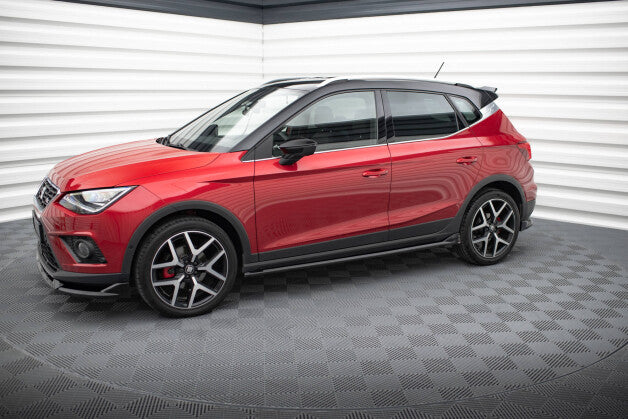 Seitenschweller Ansatz (Paar) passend für Seat Arona FR Mk1 schwarz Hochglanz