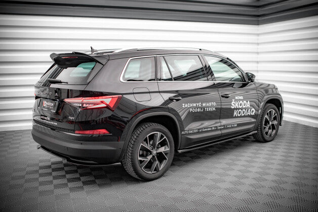 Seitenschweller Ansatz (Paar) passend für Skoda Kodiaq Mk1 FL schwarz Hochglanz