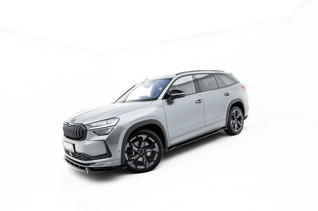 Seitenschweller Ansatz (Paar) passend für Skoda Kodiaq Sportline Mk2 schwarz Hochglanz