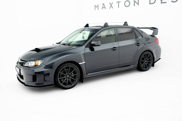 Seitenschweller Ansatz (Paar) passend für Subaru Impreza WRX STI Mk3 FL schwarz matt