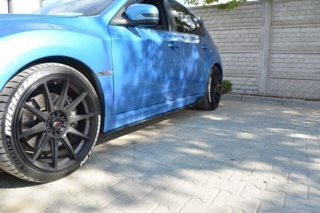 Seitenschweller Ansatz (Paar) passend für Subaru Impreza WRX STI Mk3 schwarz matt