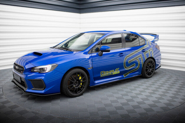 Seitenschweller Ansatz (Paar) passend für Subaru WRX STI Mk1 schwarz matt