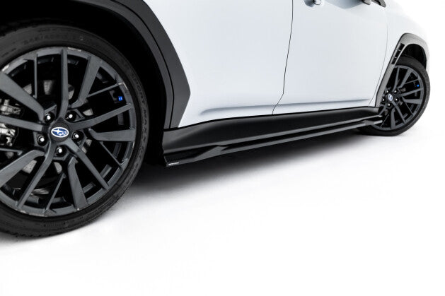 Seitenschweller Ansatz (Paar) passend für Subaru WRX STI Mk2 schwarz Hochglanz