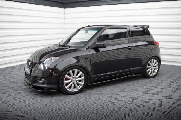 Seitenschweller Ansatz (Paar) passend für Suzuki Swift Sport Mk4 schwarz Hochglanz