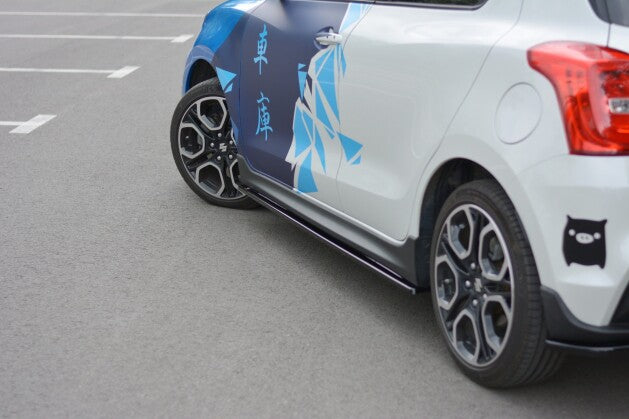 Seitenschweller Ansatz (Paar) passend für Suzuki Swift Sport Mk6 schwarz Hochglanz
