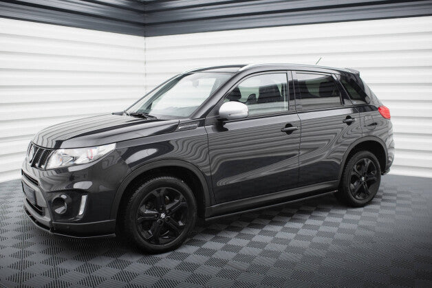 Seitenschweller Ansatz (Paar) passend für Suzuki Vitara S Mk2 schwarz Hochglanz