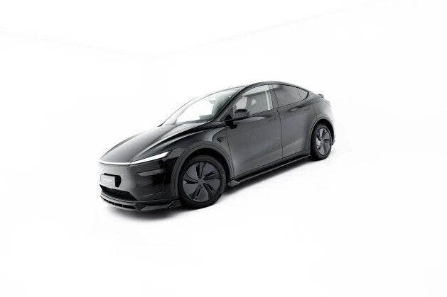 Seitenschweller Ansatz (Paar) passend für Tesla Model Y Premium Mk1 Facelift schwarz Hochglanz