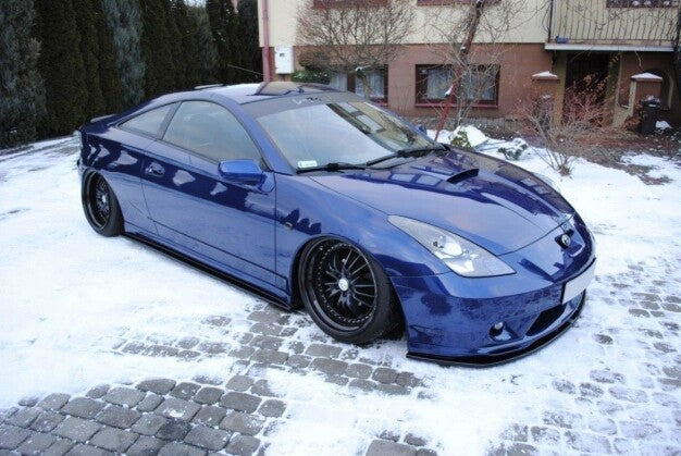 Seitenschweller Ansatz (Paar) passend für Toyota Celica T23 TS schwarz Hochglanz