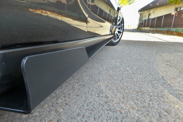 Seitenschweller Ansatz (Paar) passend für Toyota CELICA T23 vor FL schwarz matt