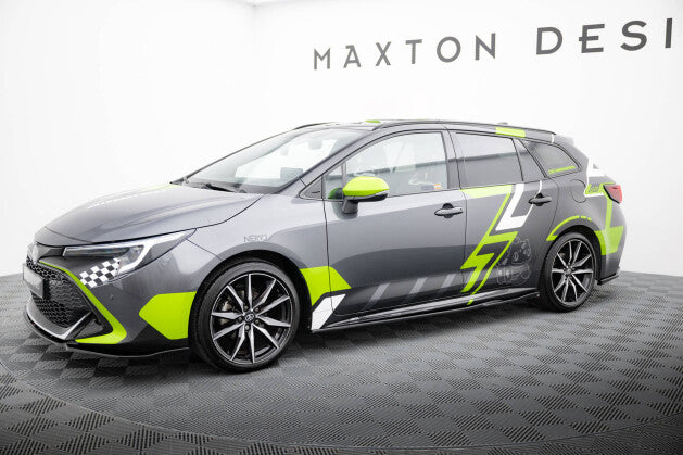 Seitenschweller Ansatz (Paar) passend für Toyota Corolla GR Sport Touring Sports XII schwarz Hochglanz