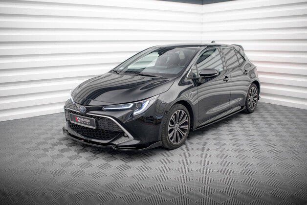 Seitenschweller Ansatz (Paar) passend für Toyota Corolla XII Hatchback schwarz Hochglanz