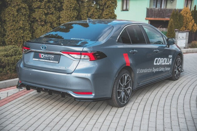 Seitenschweller Ansatz (Paar) passend für Toyota Corolla XII Limousine schwarz Hochglanz