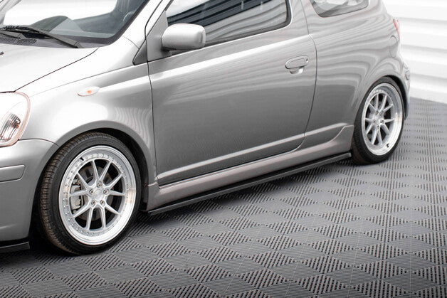 Seitenschweller Ansatz (Paar) passend für Toyota Yaris T-Sport Mk1 FL schwarz Hochglanz