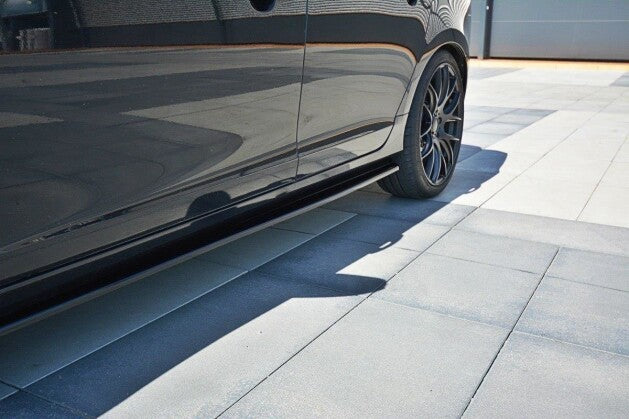 Seitenschweller Ansatz (Paar) passend für Volvo V60 Polestar FL schwarz Hochglanz
