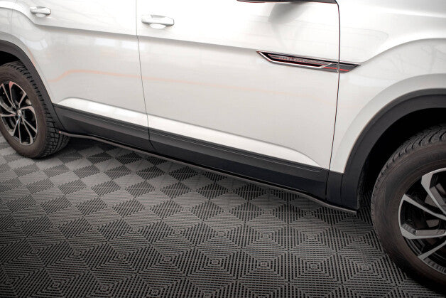 Seitenschweller Ansatz (Paar) passend für VW Atlas Cross Sport schwarz Hochglanz