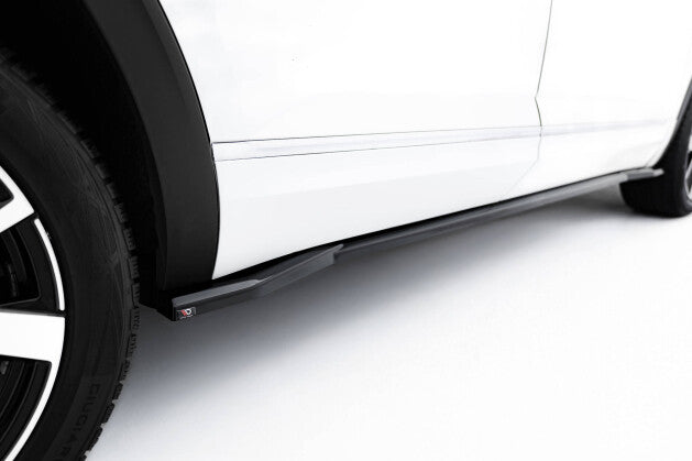 Seitenschweller Ansatz (Paar) passend für VW Atlas R-Line Mk1 FL 2 schwarz Hochglanz