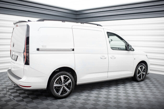 Seitenschweller Ansatz (Paar) passend für VW Caddy Maxi Mk5 schwarz Hochglanz