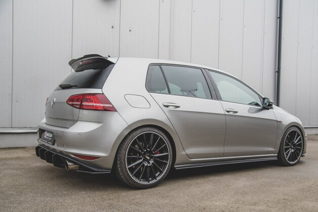 Seitenschweller Ansatz (Paar) passend für VW Golf 7 GTI roter Kern