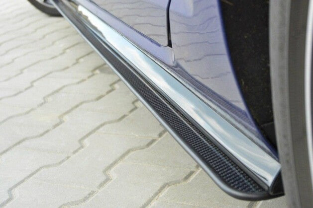 Seitenschweller Ansatz (Paar) passend für VW Golf 7 R/ R-Line FL schwarz matt