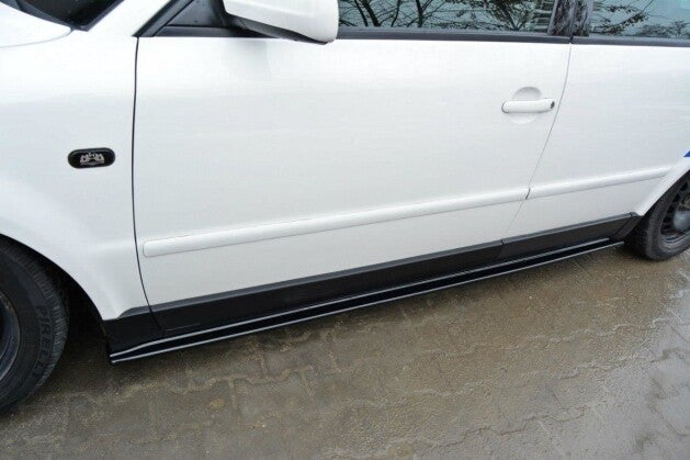 Seitenschweller Ansatz (Paar) passend für VW Passat B5 schwarz Hochglanz