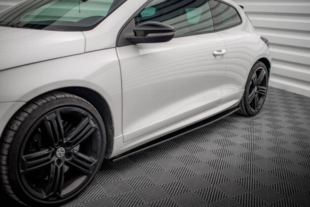 Seitenschweller Ansatz (Paar) passend für VW Scirocco R Mk3 schwarz Hochglanz