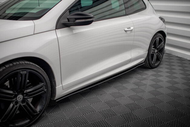 Seitenschweller Ansatz (Paar) passend für VW Scirocco R Mk3 schwarz matt