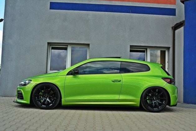 Seitenschweller Ansatz (Paar) passend für VW Scirocco R schwarz matt