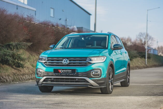 Seitenschweller Ansatz (Paar) passend für VW T-Cross schwarz Hochglanz