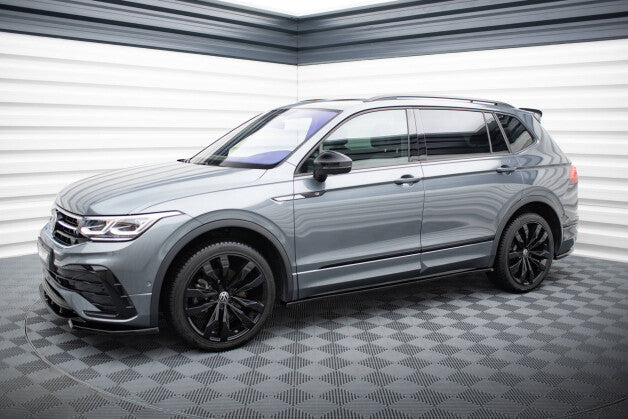 Seitenschweller Ansatz (Paar) passend für VW Tiguan Allspace Mk2 schwarz Hochglanz