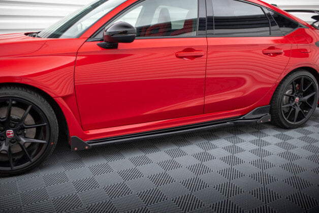 Seitenschweller Ansatz (Paar) V.1 + Flaps passend für Honda Civic Type-R Mk 11