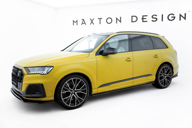 Seitenschweller Ansatz (Paar) V.1 passend für Audi SQ7 / Q7 S-Line Mk2 (4M) FL schwarz Hochglanz