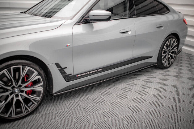 Seitenschweller Ansatz (Paar) V.1 passend für BMW 4er Gran Coupe M-Paket / M440i G26 schwarz Hochglanz