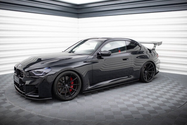 Seitenschweller Ansatz (Paar) V.1 passend für BMW M2 G87 roter Kern