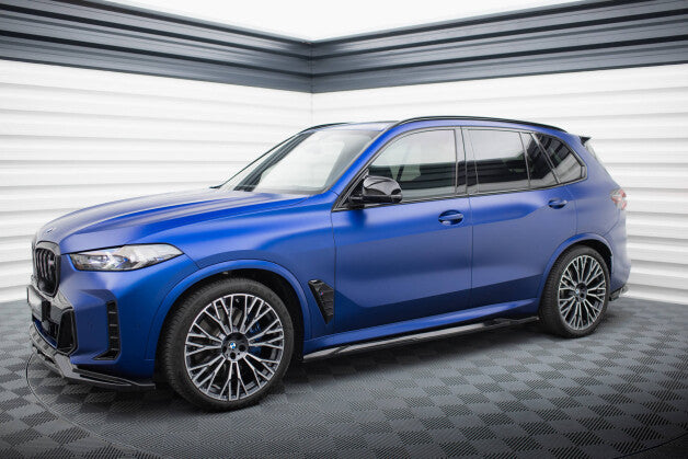 Seitenschweller Ansatz (Paar) V.1 passend für BMW X5 M-Paket G05 FL schwarz Hochglanz